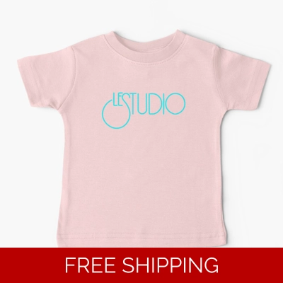 Le Studio Baby T-Shirt Aqua Blue Logo Le Studio Baby T-Shirt Aqua Blue Logo